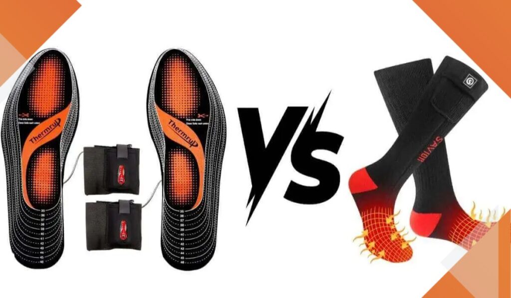 heated insoles vs heated socks